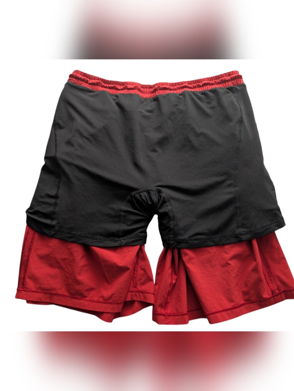 Lululemon Men's Pace Breaker Shorts Lined Performance Running Athletic Large Red - Picture 6 of 8